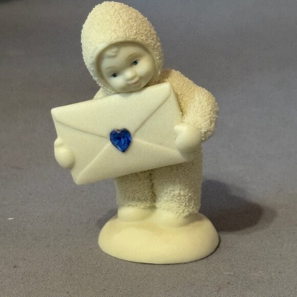 Snowbabies Department 56 Christmas Figurine Birthday Gift Birthstone Envelope - Picture 1 of 3